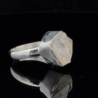Sterling Silver Herkimer Diamond Ring Size 10