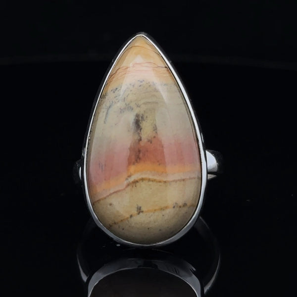 Sterling Silver Wildhorse Picture Jasper Ring Size 8