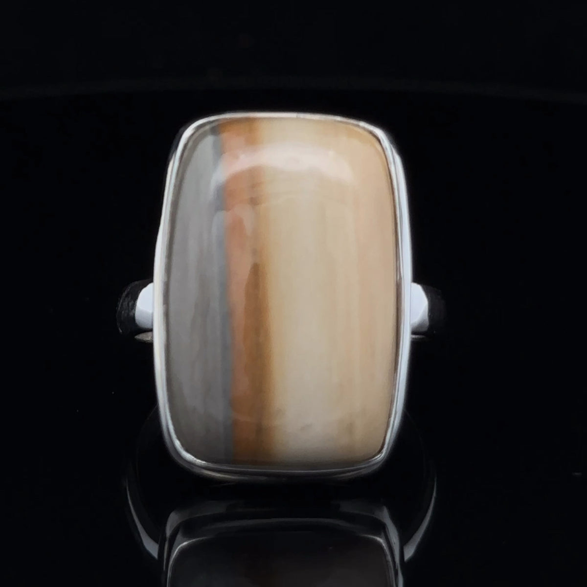 Sterling Silver Wildhorse Picture Jasper Ring Size 10