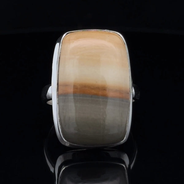 Sterling Silver Wildhorse Picture Jasper Ring Size 11