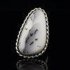 Sterling Silver Dendritic Opal Ring Size 6.5