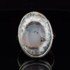 Sterling Silver Dendritic Opal Ring Size 9.5