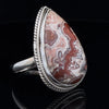 Sterling Silver Crazy Lace Agate Ring Size 11
