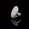 Sterling Silver Cinnabar Ring Size 6