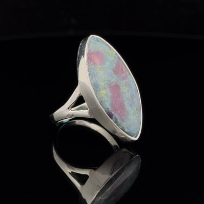 Sterling Silver Ruby In Kyanite Ring Size 6