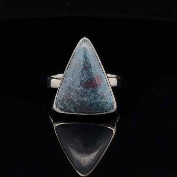 Sterling Silver Ruby In Kyanite Ring Size 7