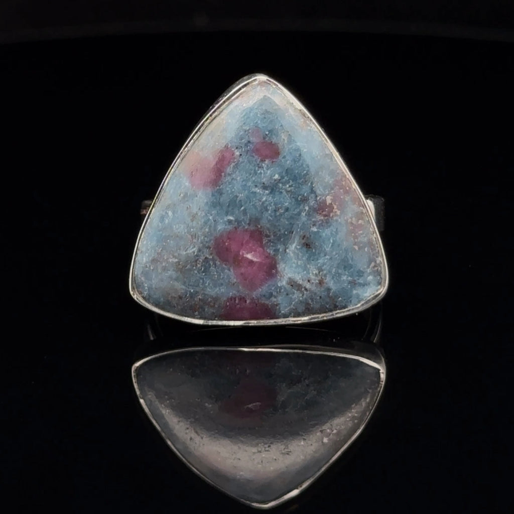 Sterling Silver Ruby In Kyanite Ring Size 10