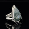 Sterling Silver Moss Agate Ring Size 5