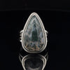 Sterling Silver Moss Agate Ring Size 7