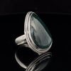 Sterling Silver Moss Agate Ring Size 7