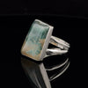 Sterling Silver Moss Agate Ring Size 11