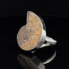 Sterling Silver Ammonite Ring Size 8