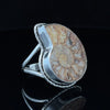 Sterling Silver Ammonite Ring Size 9