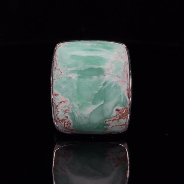 Sterling Silver Adjustable Variscite Ring