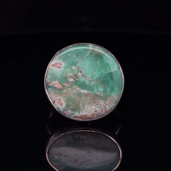 Sterling Silver Variscite Ring Size 10