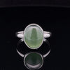 Sterling Silver Nephrite Jade Ring Size 10