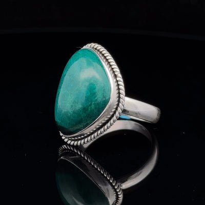 Sterling Silver Chrysocolla Ring Size 7