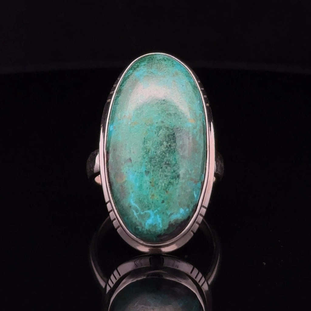 Sterling Silver Chrysocolla Ring Size 7