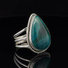 Sterling Silver Chrysocolla Ring Size 9.5