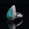 Sterling Silver Chrysocolla Ring Size 10