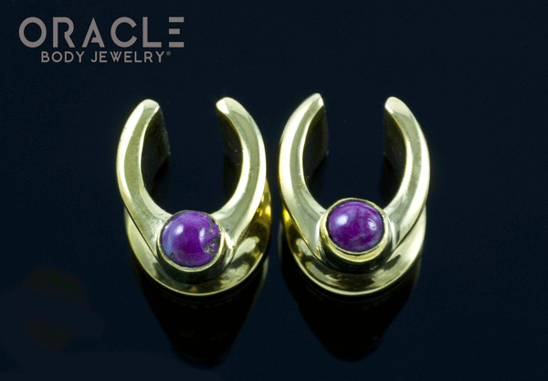 00g (9.5mm) Saddles with Copper Purple Turquoise