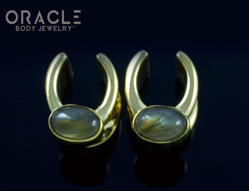 00g (9.5mm) Saddles with Labradorite