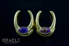 1/2" (12.5mm) Brass Saddles with Copper Purple Turquoise