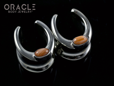1/2" (12.5mm) White Brass Saddles with Spiny Oyster