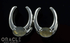 1/2" (12.5mm) White Brass Saddles with Labradorite