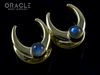 5/8" (16mm) Brass Saddles with Labradorite