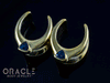 3/4" (19mm) Brass Saddles with London Blue Topaz