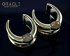 1" (25mm) Brass Saddles with Rutilated Quartz