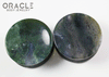 1-1/2" (38mm) Moss Agate Concave Plugs