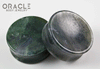 1-1/2" (38mm) Moss Agate Concave Plugs