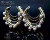 1-1/4" (32mm) Brass Saddles with Pearls