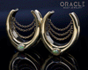 1-1/4" (32mm) Brass Saddles with Ethiopian Opals