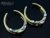 1-3/4" (44mm) Brass Saddles with Moonstone