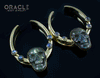 2" (51mm) Brass Saddles with Labradorite Skulls and Accents