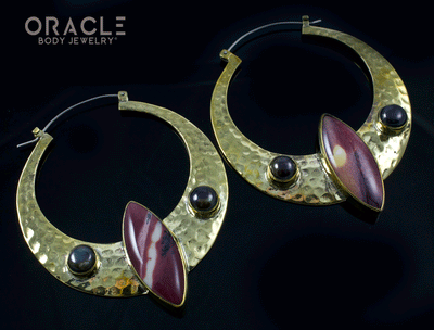 Brooklyn with Mookaite and Black Pearls