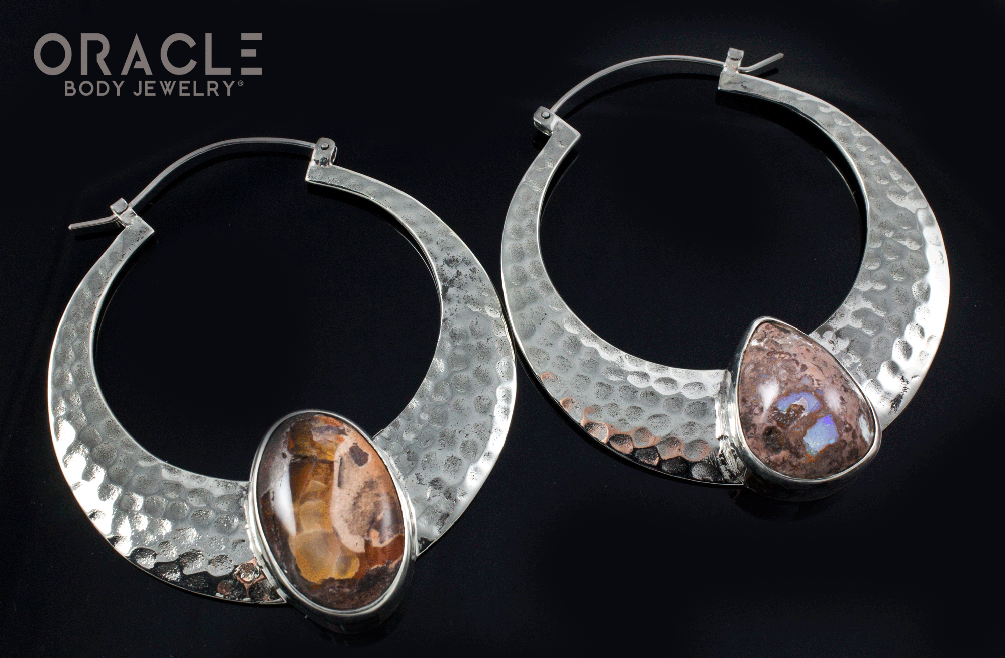 Brooklyn with Large Matrix Opals