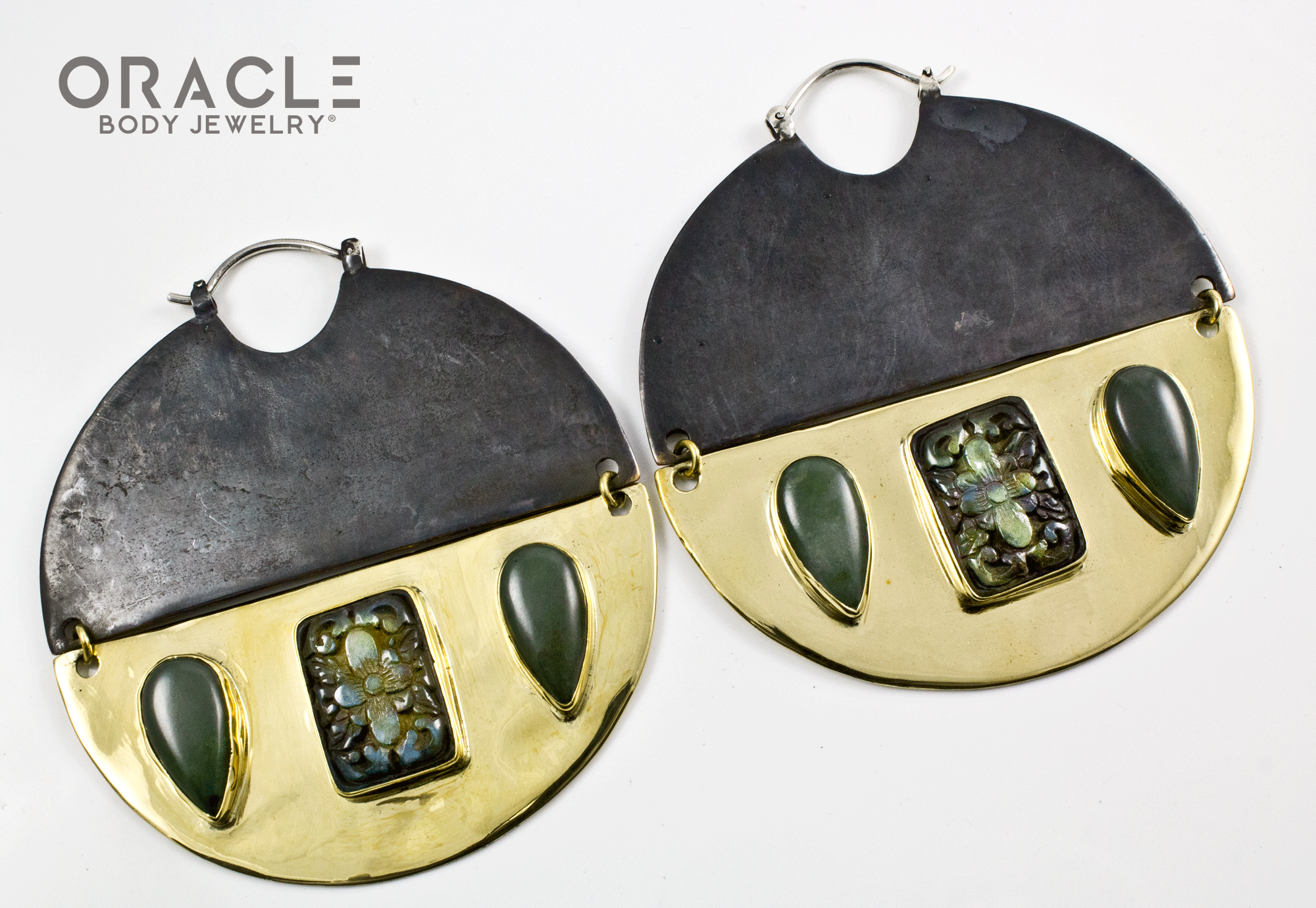 C.R.E.A.M with Carved Labradorite and Nephrite Jade