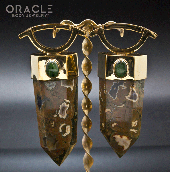 Zuul Weights with Ocean Jasper and Nephrite Jade Accents