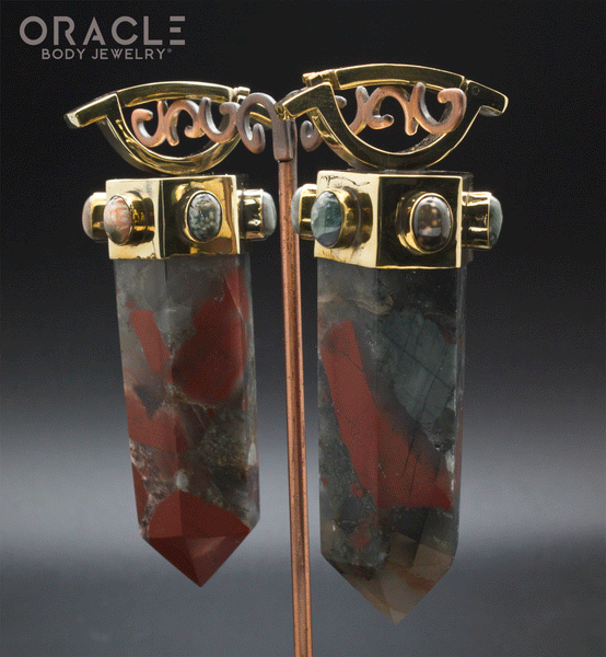 Zuul Weights with Bloodstone and Ocean Jasper Accents