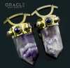 Zuul Weights with Amethyst and Black Pearls and Charoite Accents