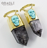 Zuul Weights with Tourmalated Quartz and Synthetic Turquoise Skulls