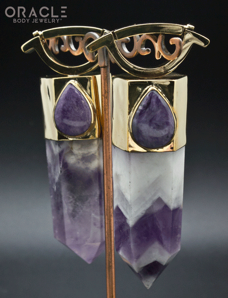 Zuul Weights with Amethyst and Charoite Accents