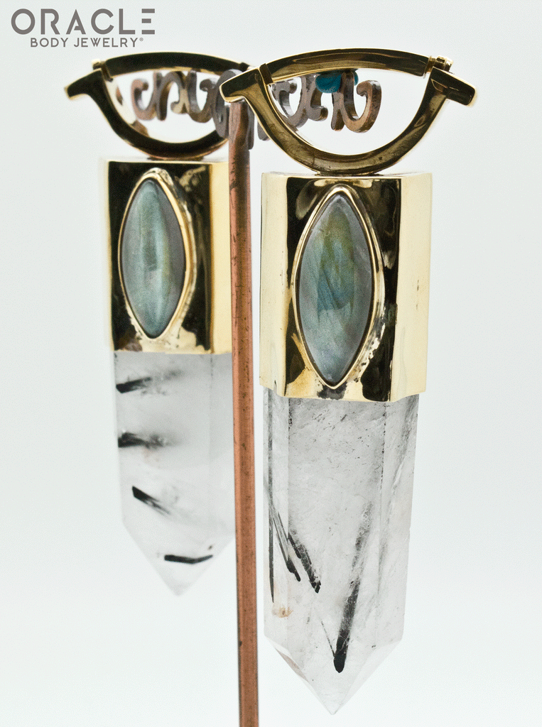Zuul Weights with Tourmalated Quartz and Labradorite Accents