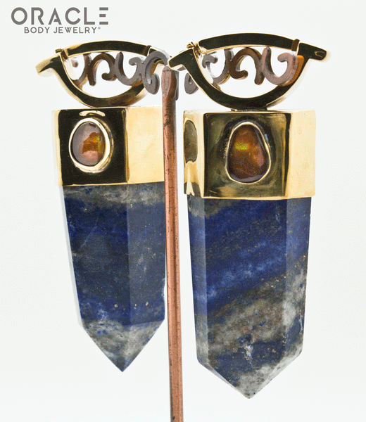 Zuul Weights with Lapis and Fire Agates