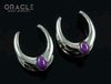 3/4" (19mm) White Brass Saddles with Copper Purple Turquoise