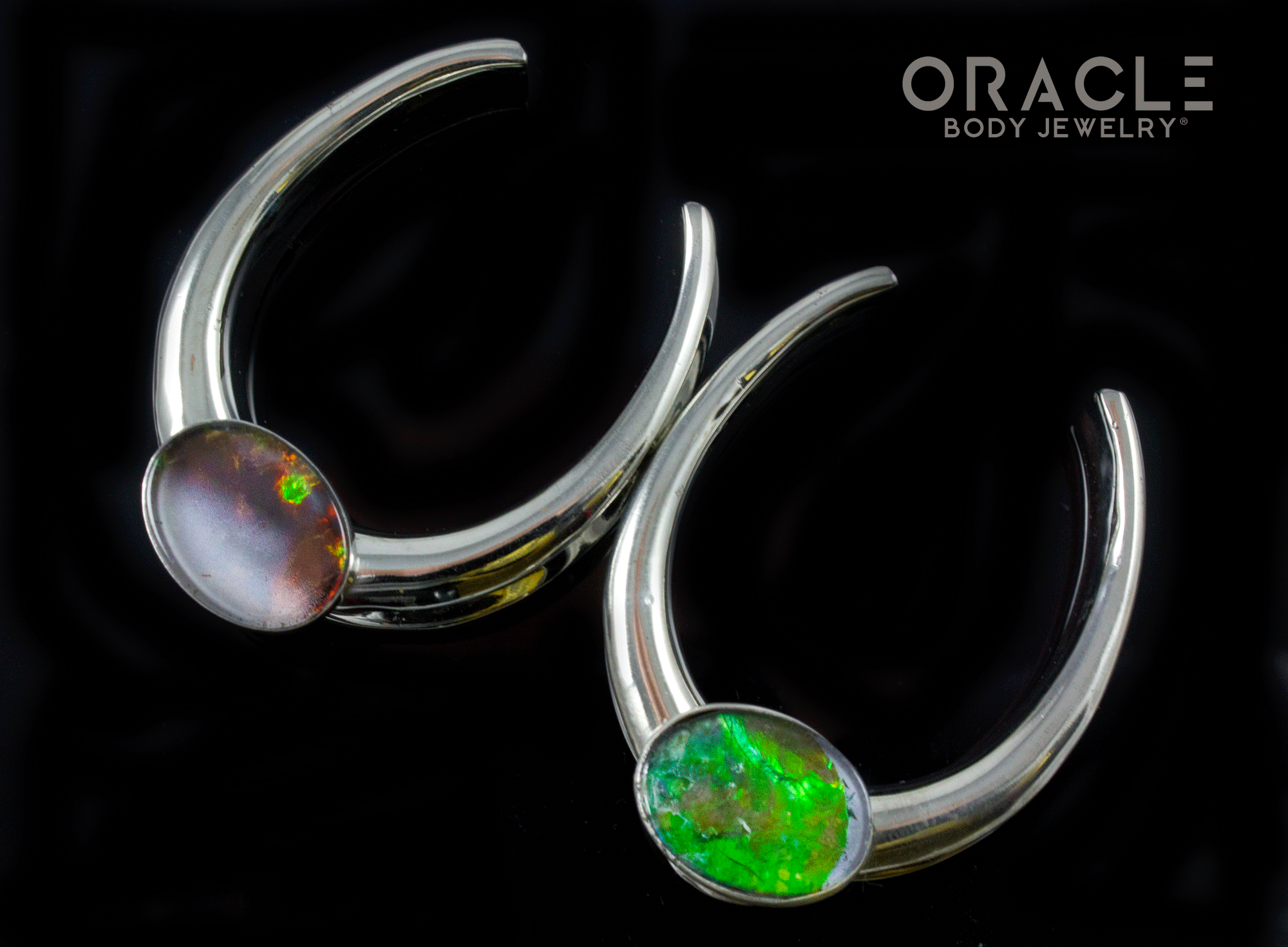 1-1/2" (38mm) White Brass Saddles with Ammonites